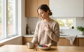 Mujer con ansiedad por la comida